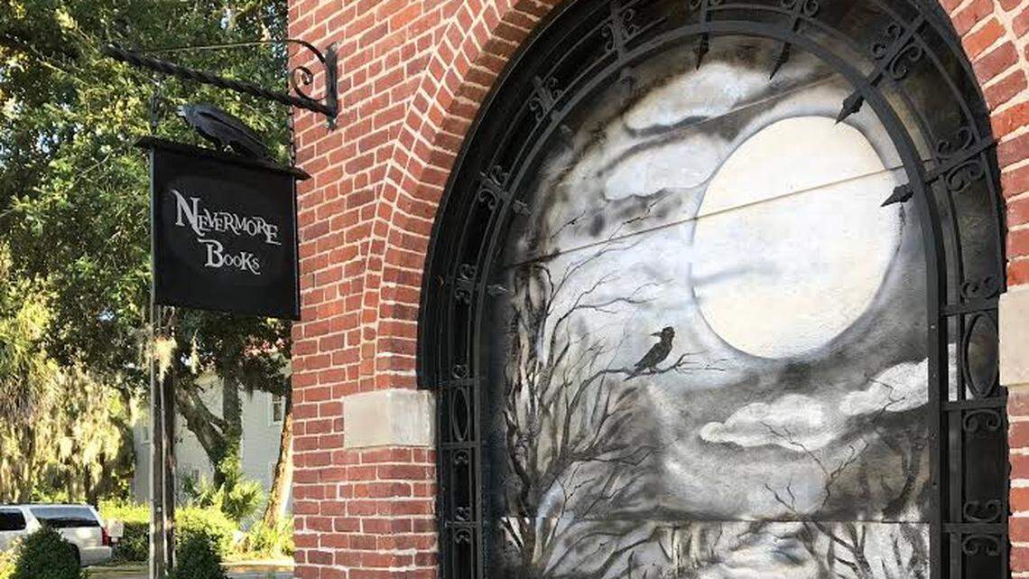 Hurricane prep broke a Beaufort bookshop’s window. Luckily, the owner had a spooky solution