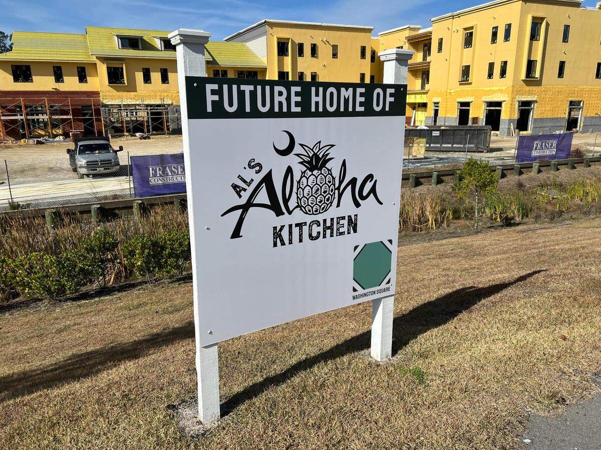 Al’s Aloha Kitchen is one of the businesses planned for Washington Square, under development on Buckwalter Parkway in Bluffton.