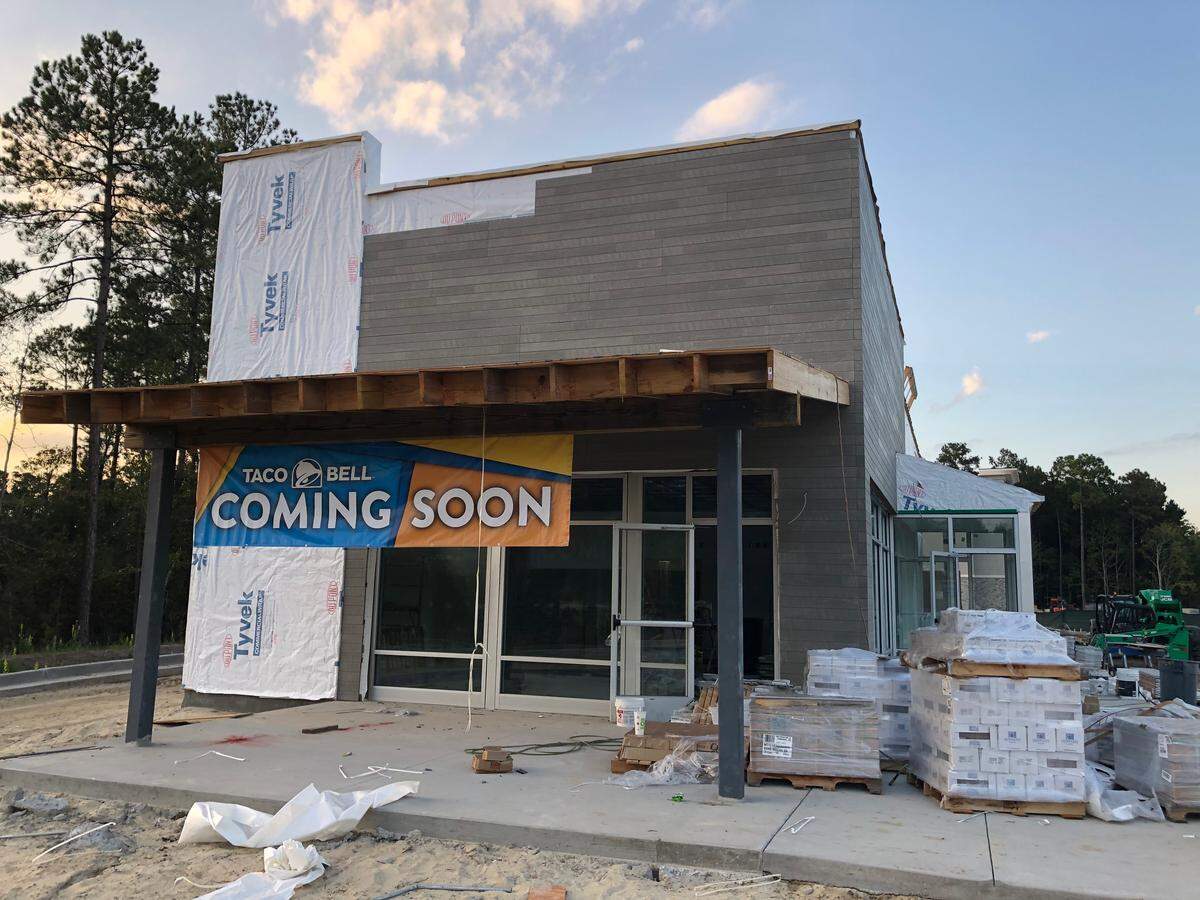 A new Taco Bell is being built near I-95 and U.S. 278 in Hardeeville, South Carolina.