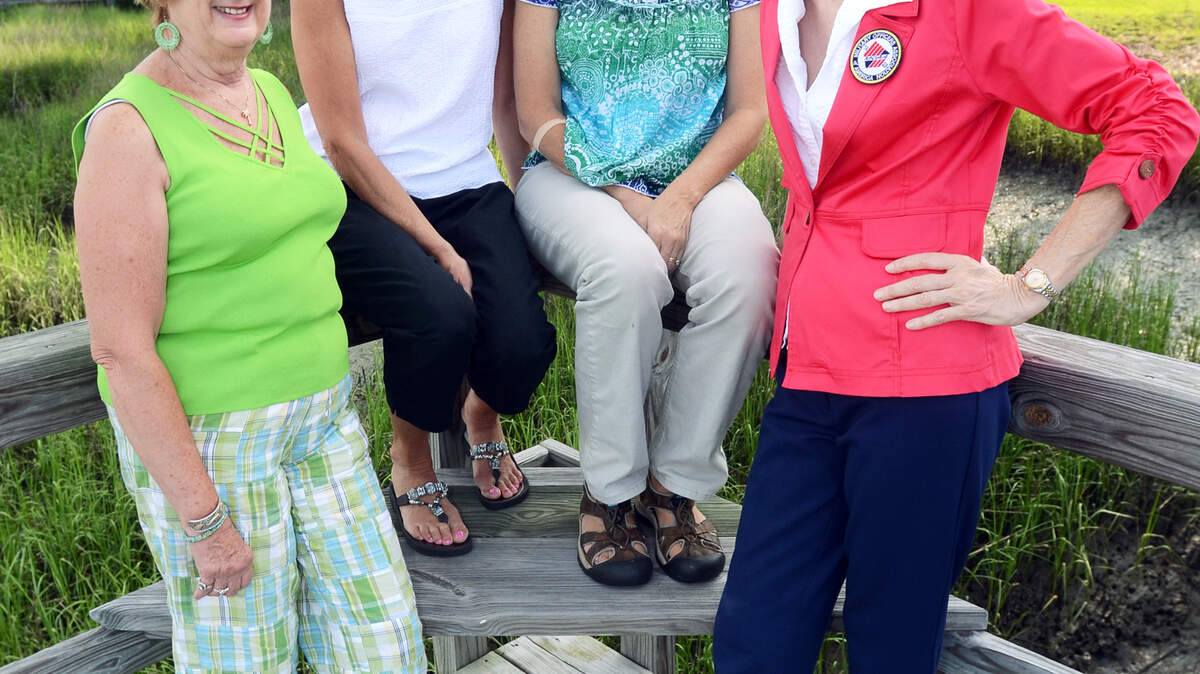 The Lending Room is a nonprofit organization that loans medical and rehabilitation equipment to those in need in Beaufort. It is an all-volunteer organization founded in 1961, and is currently being manned by four women, from left: Carolyn Roos, Lori Wells, Martha O'Regan and Roxanne Cheney.