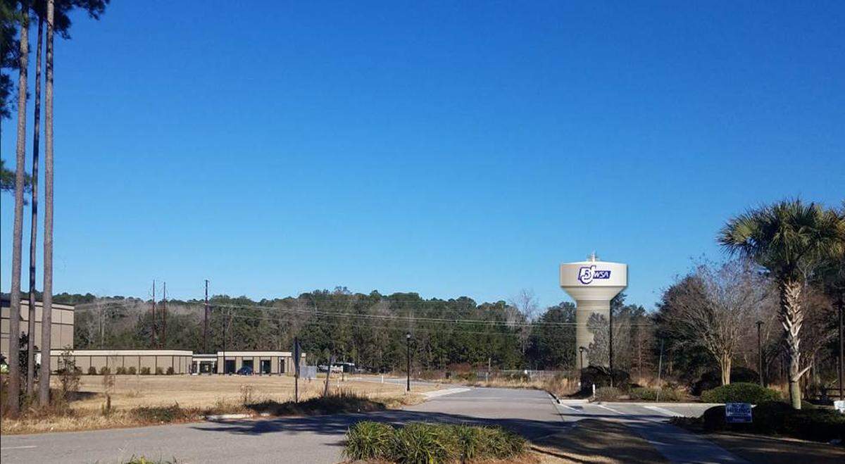 Renderings from Beaufort-Jasper Water & Sewer Authority show the southern view of the planned 1.5-million-gallon water tower.