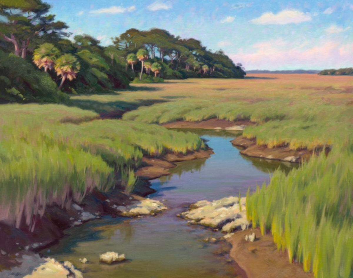 Michael Griffin, whose paintings will be on exhibit at the Thibault Gallery, in Beaufort, will be on hand at the gallery to discuss his work Friday, Oct. 2, during Beaufort's First Friday After Five event.