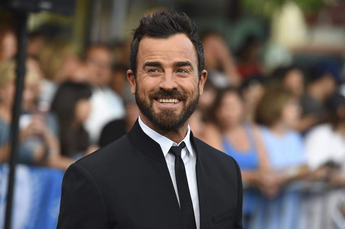 Actor Justin Theroux arrives at the premiere of “The Spy Who Dumped Me” on Wednesday, July 25, 2018, in Los Angeles.