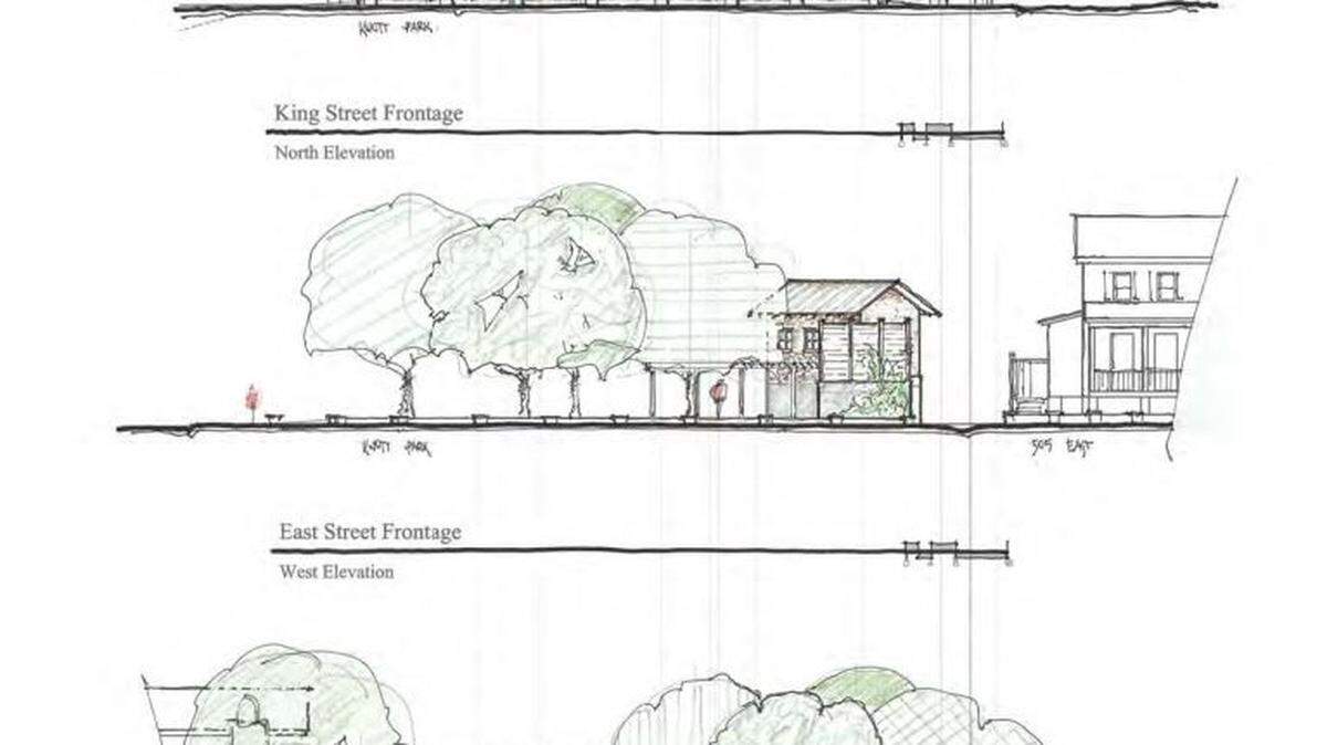 One of the layout options for a proposed pump system that Davis and Floyd engineers say would reduce future flooding events in The Point, a historic neighborhood in Beaufort, South Carolina.