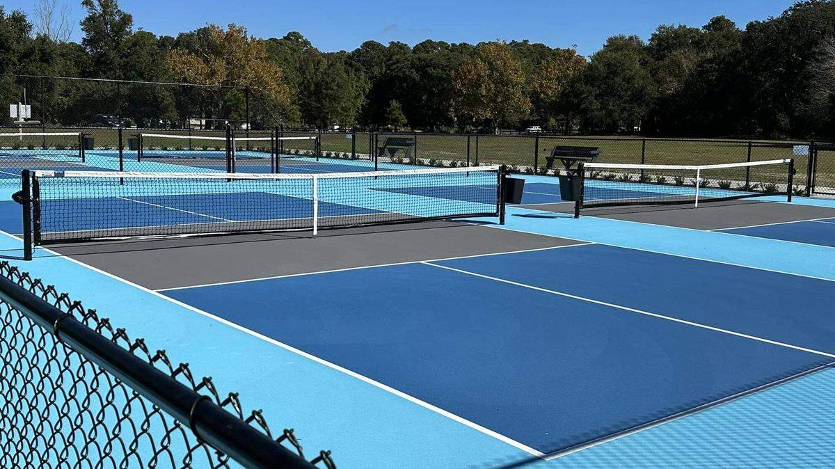 Pickleball courts at Hilton Head’s Old Schoolhouse Park. Photo provided by Town of Hilton Head Island