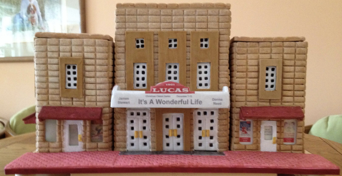 Kelly Clements had made several gingerbread structures to enter into competitions, including a sweet rendition of the Savannah-based Lucas Theater.