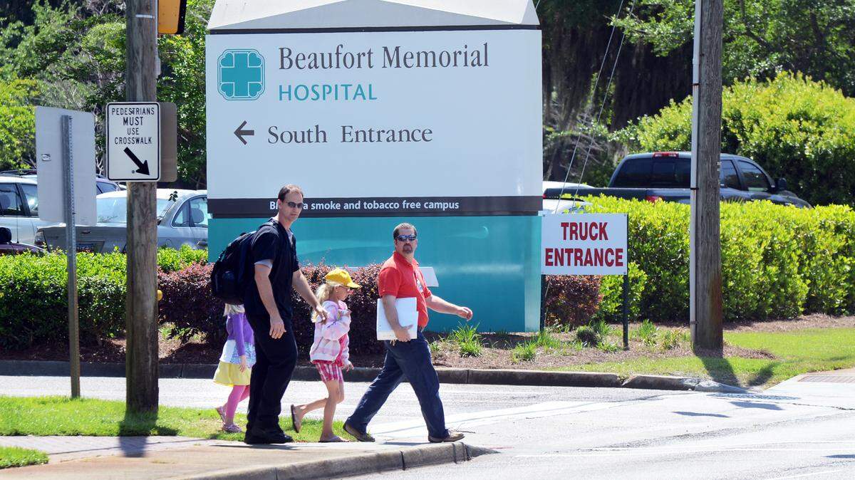 Beaufort Memorial Hospital as seen in a file photo from April 2012.