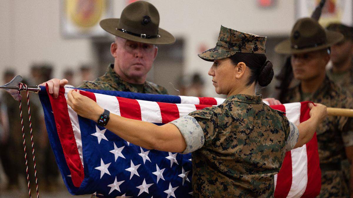 For the deactivation ceremony of Fourth Recruit Training Battalion, Marines and guests gathered June 15, 2023 at the training facility on Marine Corps Recruit Depot Parris Island, S.C.
