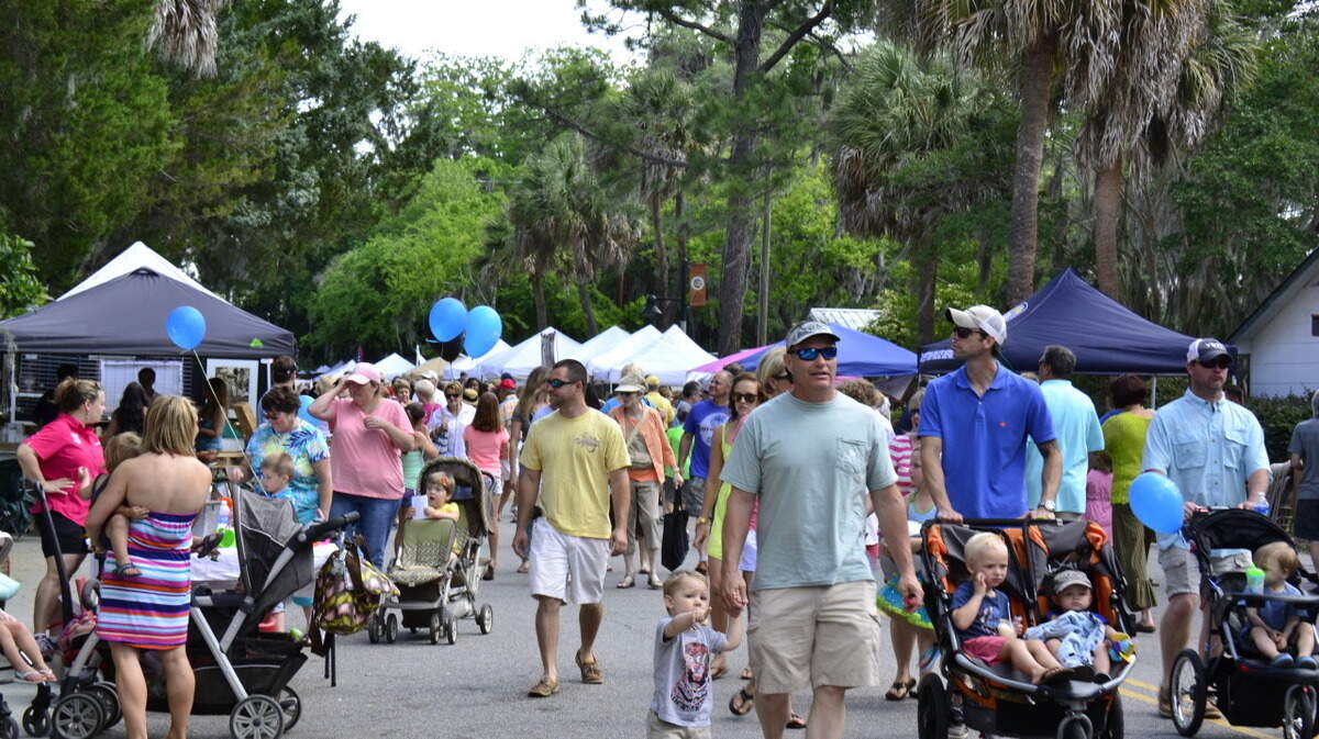 The 40th annual Bluffton Village Festival on Calhoun Street in Bluffton, South Carolina.