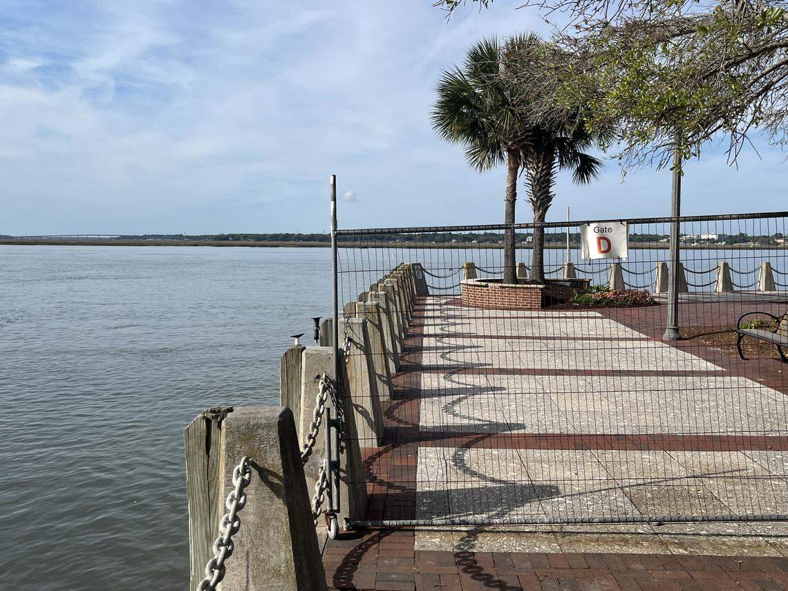 The city has blocked access to the promenade because of structural concerns.