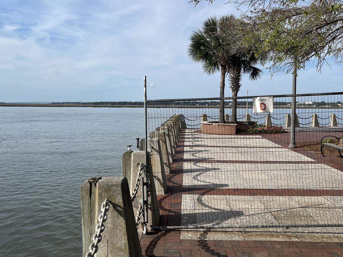 The city has blocked access to the promenade because of structural concerns.