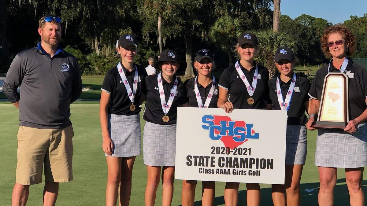May River girls won the Class 4A golf championship on Oct. 27 at Barony Golf Club.