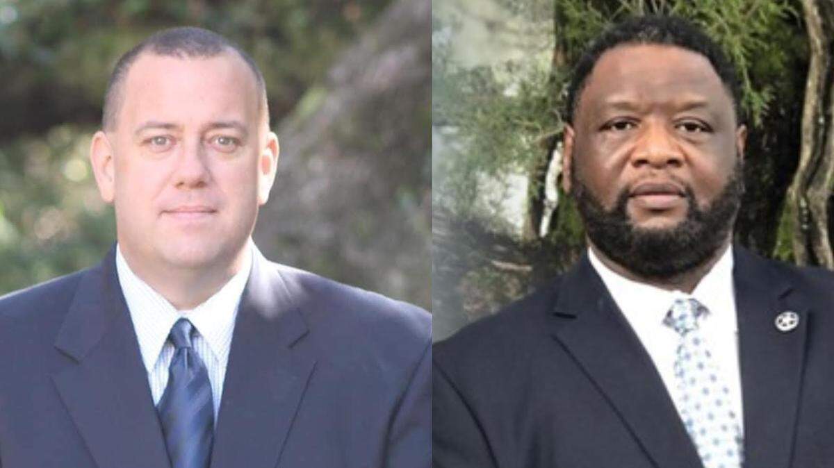 After an 11-point victory in the June 11 primary, former Jasper County Sheriff Chris Malphrus (left) will challenge current Sheriff Donald Hipp in the November 5 general election.