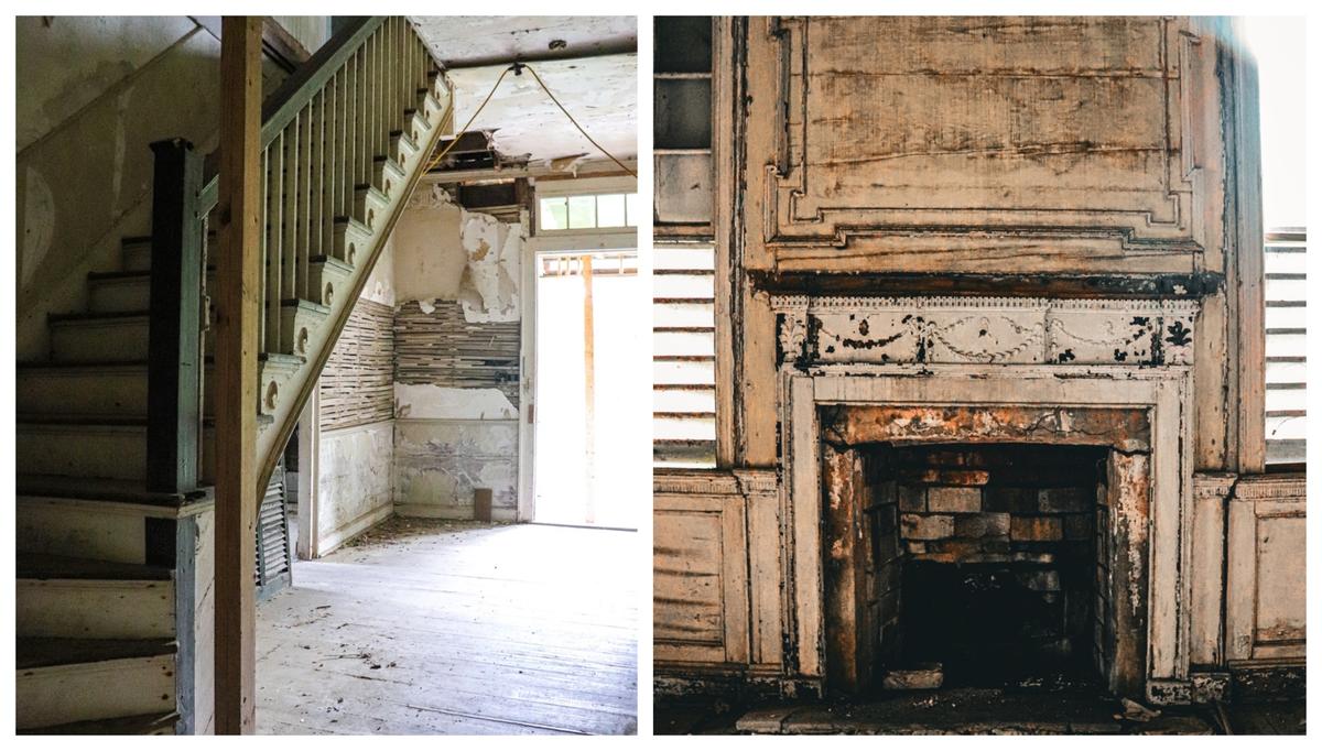 The hall of the Tibwin Plantation house, built in 1805, once welcomed Lowcountry gentry and the aristocracy of the Old South. Today, it welcomes adventurers who will brave bugs and climate to satisfy curiosity. The house is a time capsule of architecture and culture, as crumbling walls and fallen columns reveal construction details and give a glimpse of life in an age gone by.