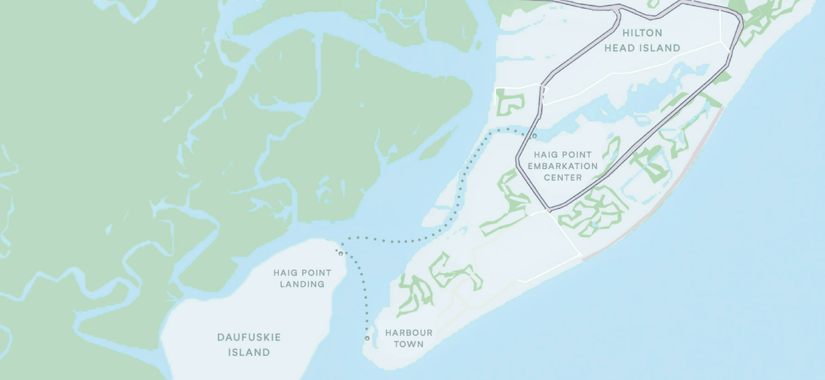 Daufuskie students who go to school on Hilton Head take the Haig Point ferry from Haig Point Landing to Haig Point Embarkation Center.