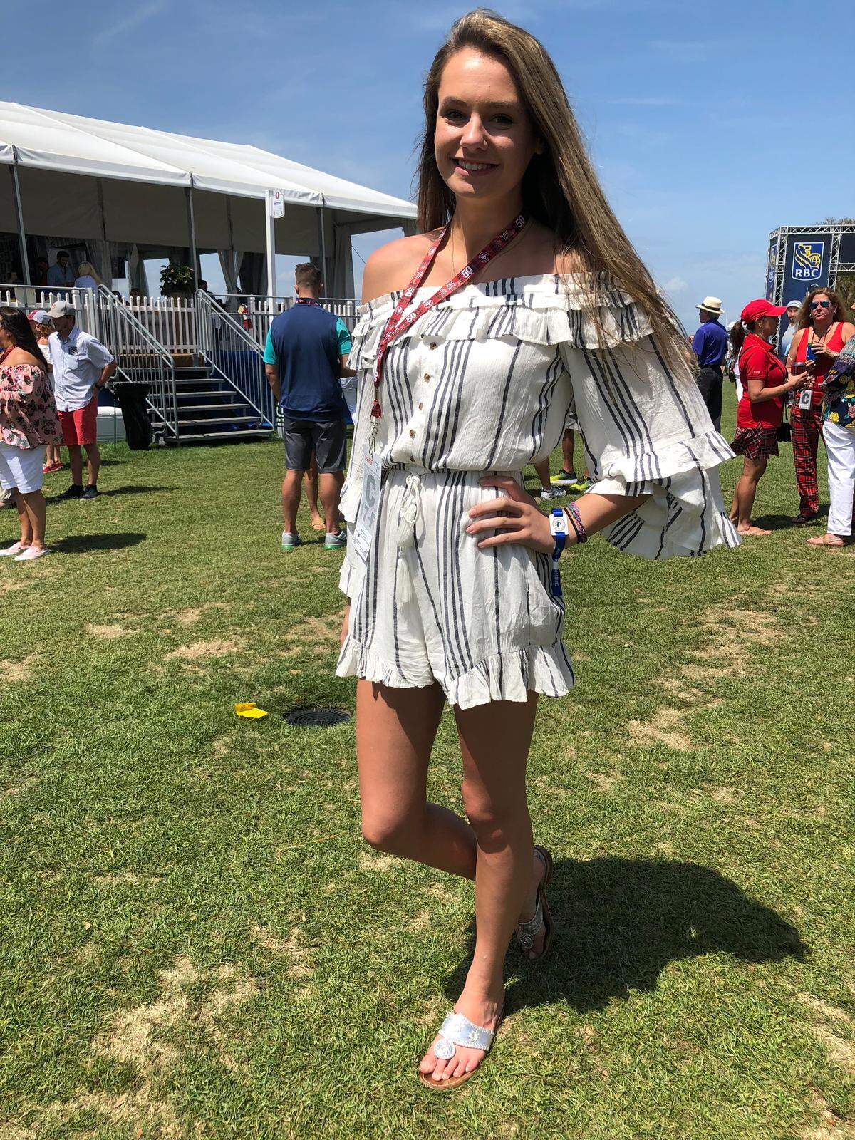 Taylor Lemek is a local, so she knows how to dress for Heritage: a light, flowy romper never fails.