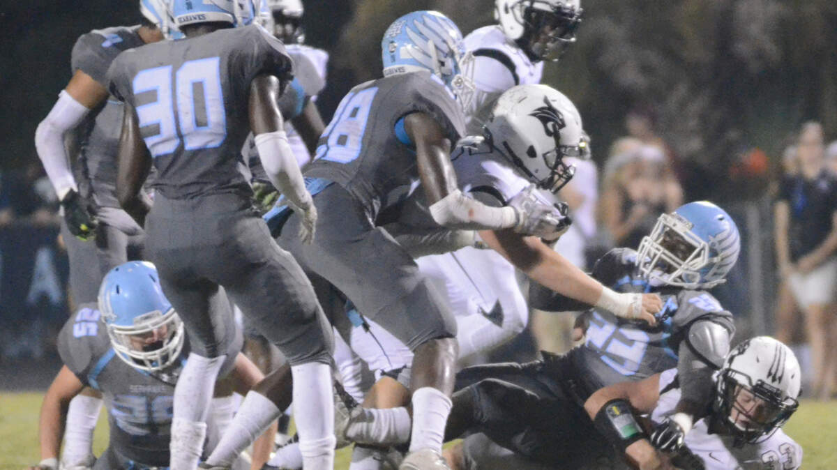 Hilton Head and Bluffton football square off in the 2015 edition of the Bridge Bowl on Friday, Sept. 25, 2015.