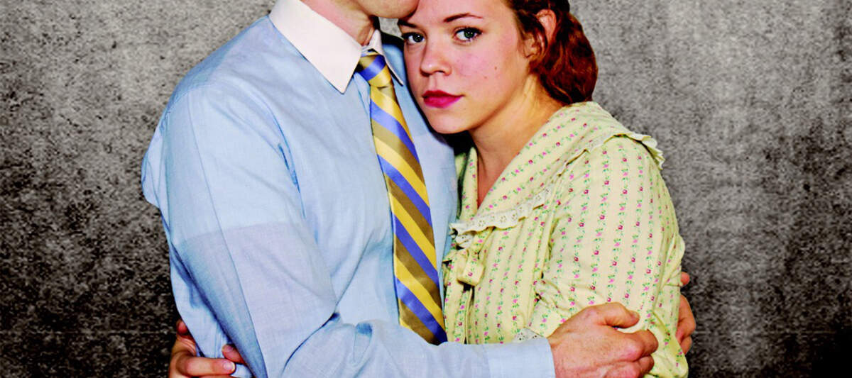 Jeff Gonzalez plays schoolteacher Bertram Cates and Rosalind Lilly plays the reverend's daughter, Rachel Brown, in "Inherit the Wind."