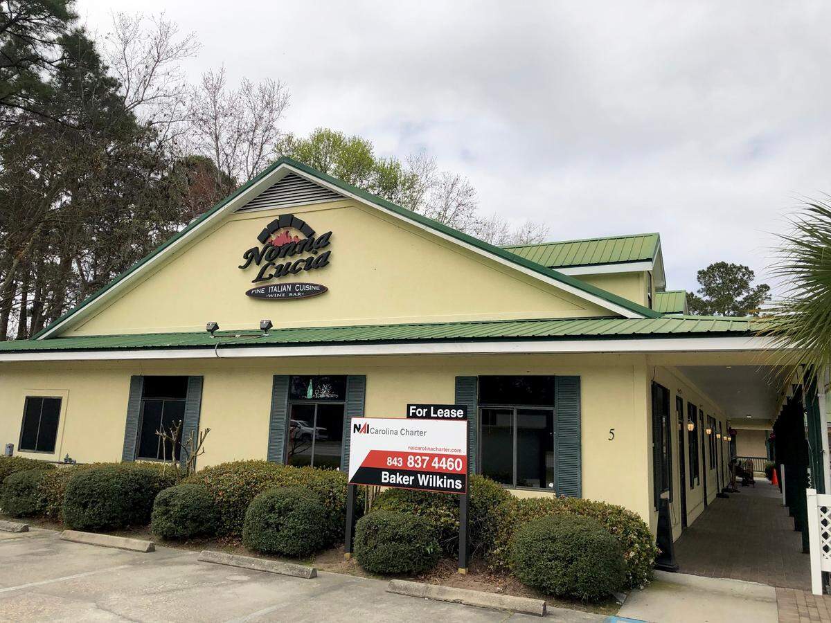 The former home of Nonna Lucia Italian restaurant is located off S.C. 46 near the Bluffton Parkway traffic circle.