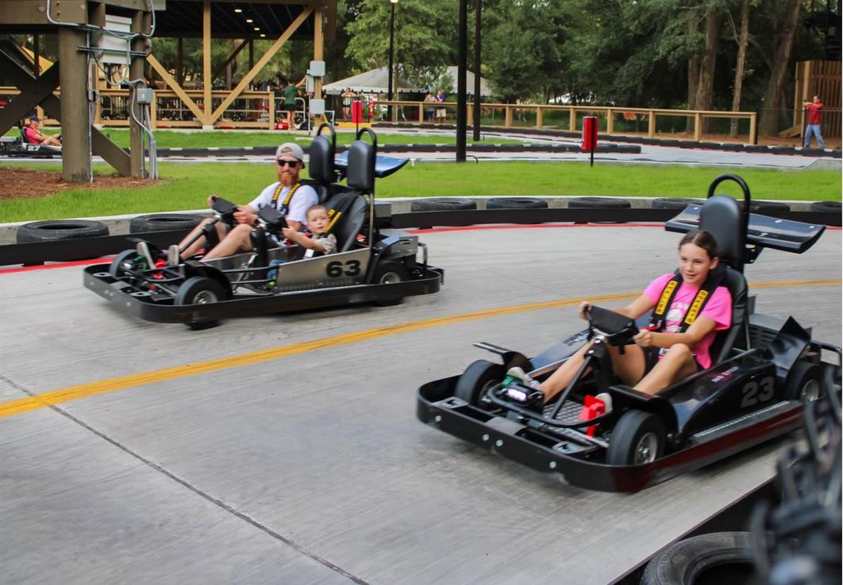 Hilton Head’s first outdoor go-kart track opened to the public on Sept. 3, 2021.