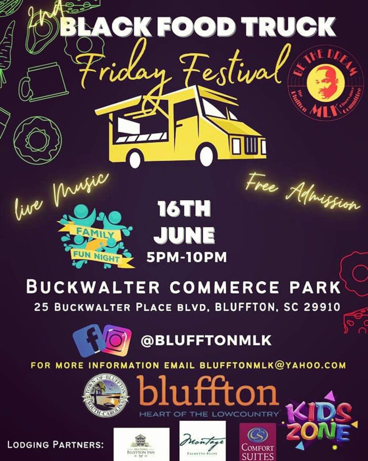 The post for day one of the town’s Juneteenth festival