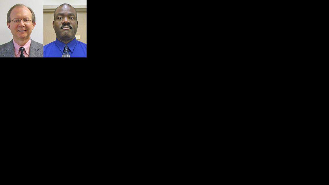 Hardeeville Police Chief Richard Nagy, left, and Lt. Arnold Middleton