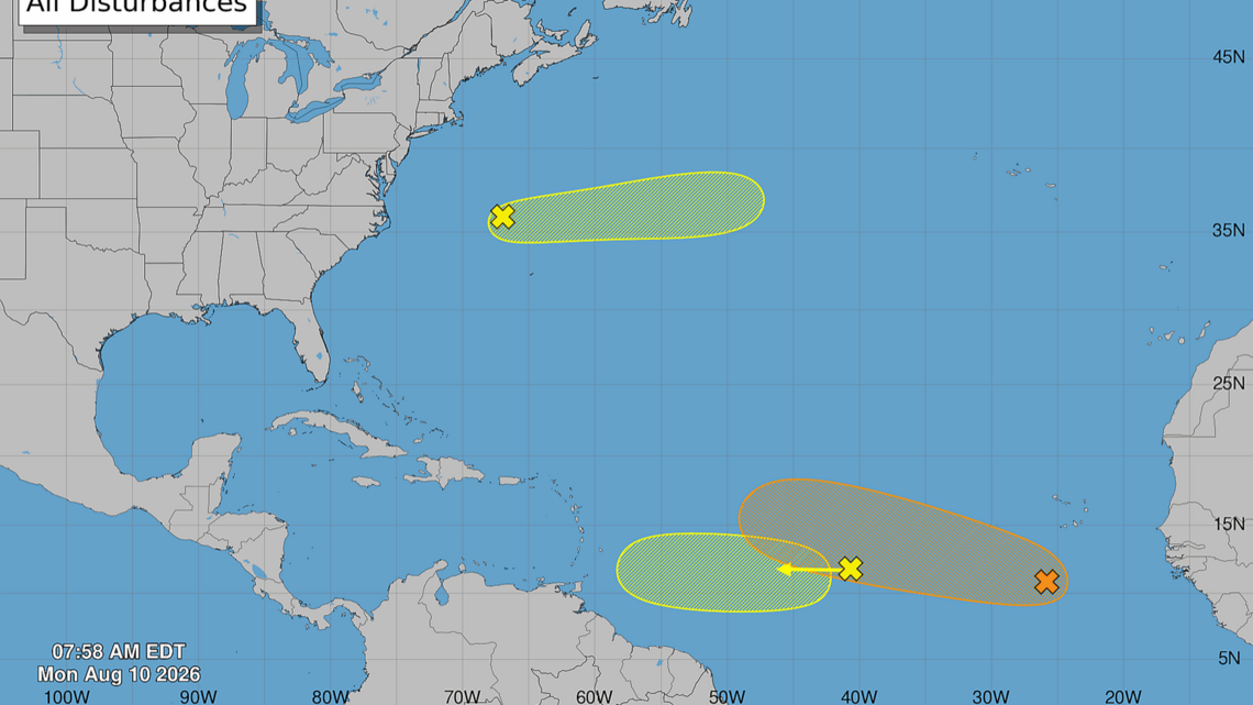 3 tropical disturbances churning in the Atlantic. Will they impact Beaufort County weather?