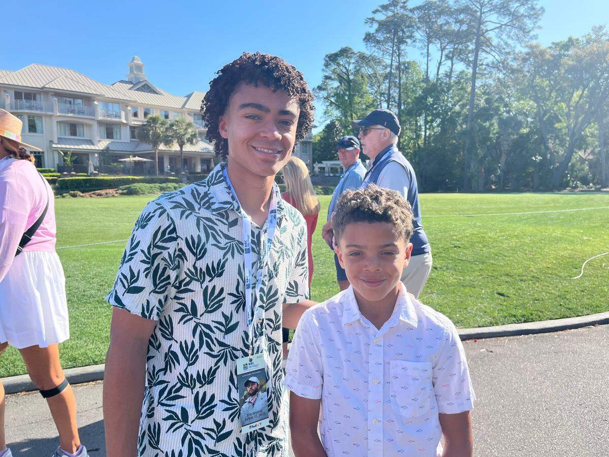 Desean (left) and Michael (right) at the 2025 RBC Heritage Presented by Boeing