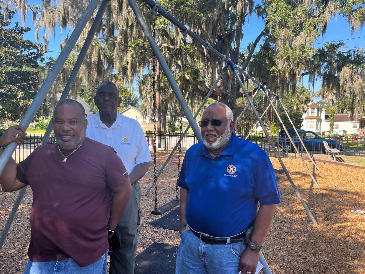 Charles Henderson, Bobby Jenkins and Ed Allen all grew up playing at the Washington Street Park, which was at one time the only park in the city open to Black residents. They’re pleased with improvements the city of Beaufort is planning. “As it is now,” Allen says, “the playground is used by the total community.”