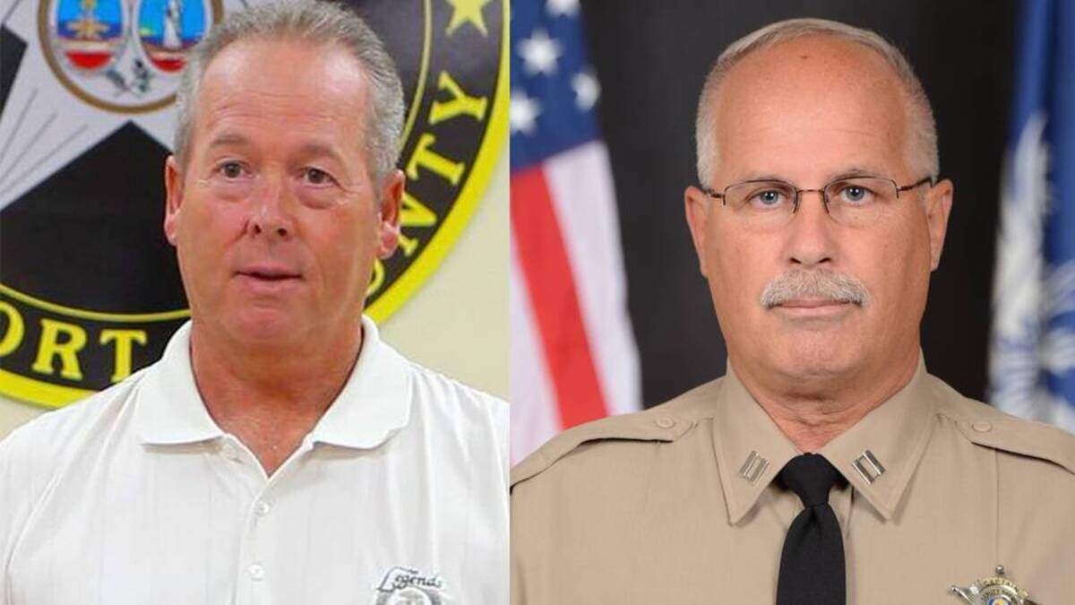 Beaufort County Sheriff P.J. Tanner, left, and Joey “JoJo” Woodward Jr.
