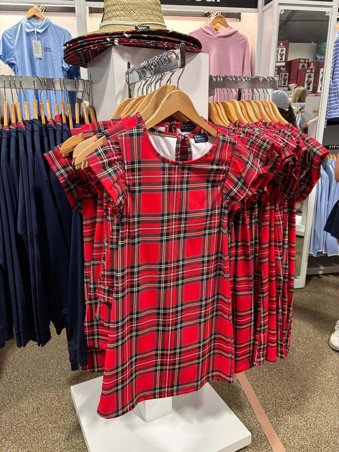 A girls’ plaid dress for sale at RBC Heritage at Harbour Town Golf Links in 2026.