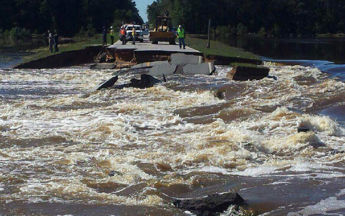 Keith Kelley of the Lady's Island-St. Helena Fire District took this photo of an impassable US 301 in Clarendon County, SC. The county is bordered to the southwest by Lake Marion. It's county seat is Manning.