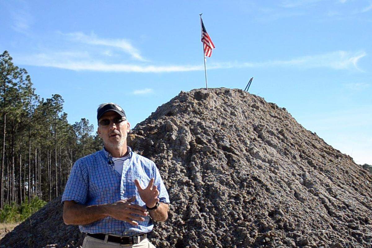In this February 2013 file photo, Thomas Viljac, Bluffton resident and race director is shown here in front of Mount Fujiami, the first obstacle participants will have to conquer in the inaugural Face Your Fears Challenge tomorrow at Palmetto Bluff’s Moreland Landing in Bluffton.
