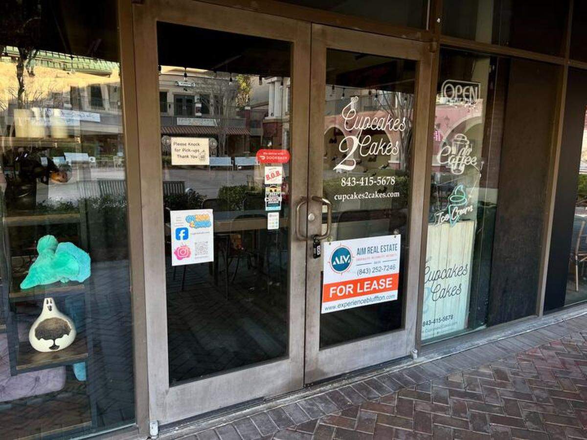 Cupcakes 2 Cakes is officially closing its storefront in Berkeley Place in Bluffton. It is now available for immediate lease.