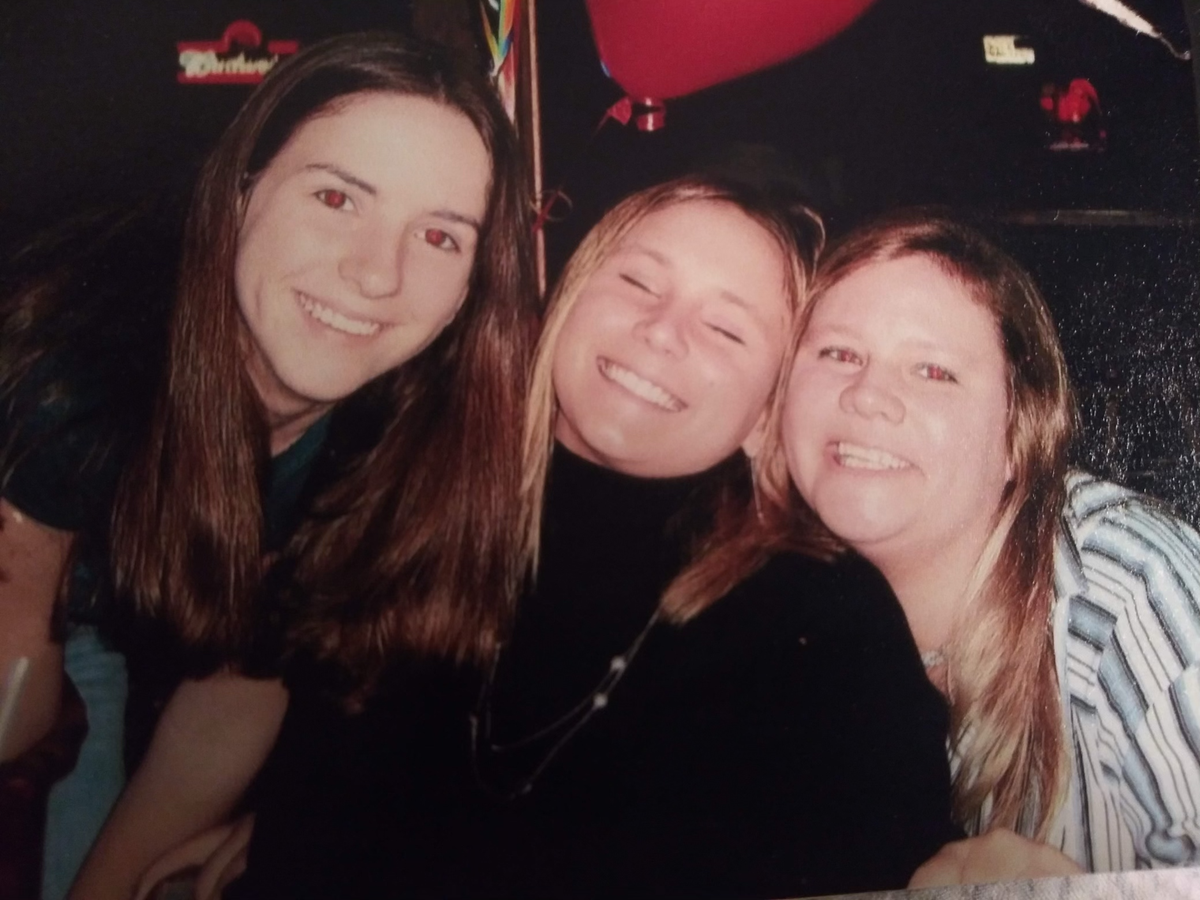 Stephanie Campbell (left) was photographed with her older sister Tiffany and the girls’ mother. Beaufort County police are searching for a suspect following Stephanie’s murder in mid-August.