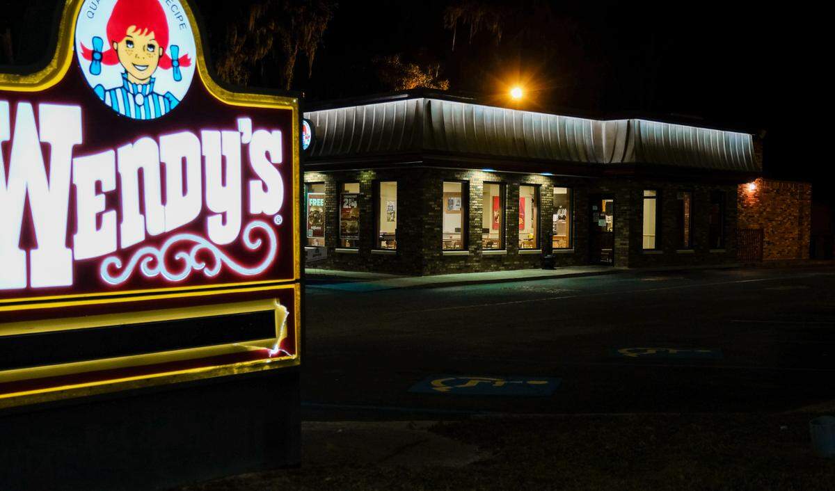 Pictured on Wednesday, Feb. 24, 2021 is the Wendy’s on Boundary Street where shift manager Trevor Heyward closes the restaurant Wednesday through Sunday after working an 8-hour weekday shift at Beaufort County Animal Services in Okatie.