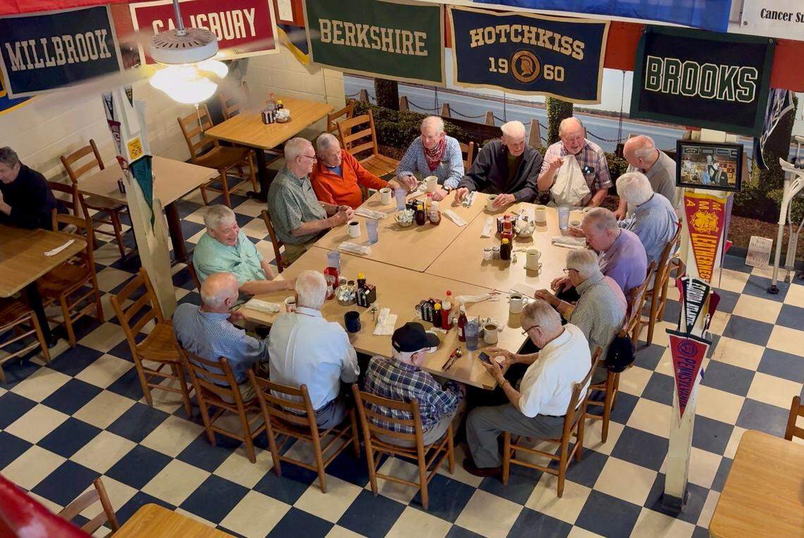These Beaufort men who gather regularly for breakfast at Blackstone’s Cafe in Beaufort are featured in a new short film called “Breakfast in Beaufort: Journeys Through Time.”