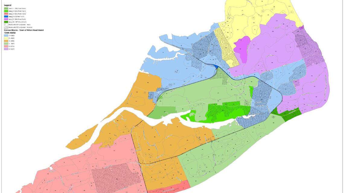Hilton Head has a draft redistricting map for Town Council wards. Here’s what might change