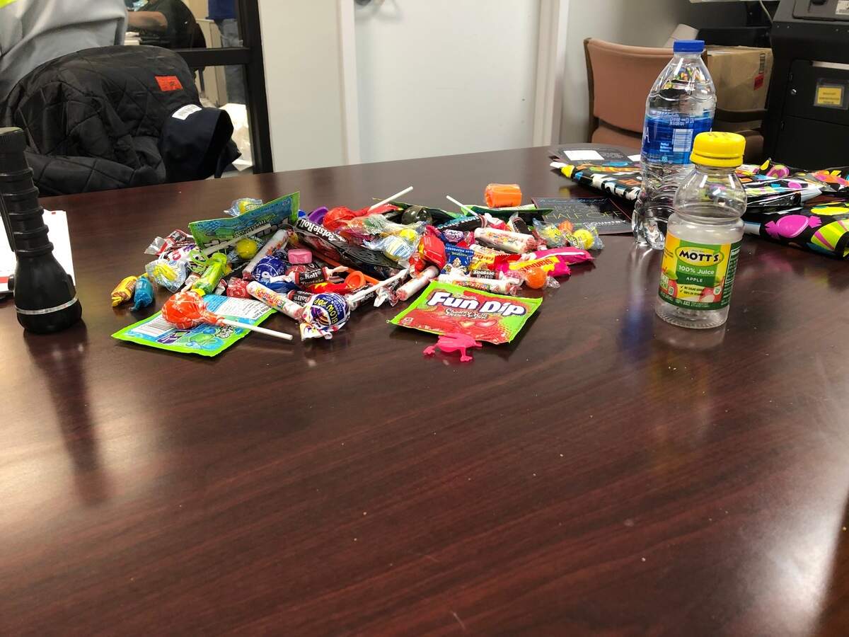 Poll watchers snacked on leftover Halloween candy at Beaufort County Board of Voter Registration and Elections as they watched results come in for the 2020 General Election Nov. 3.