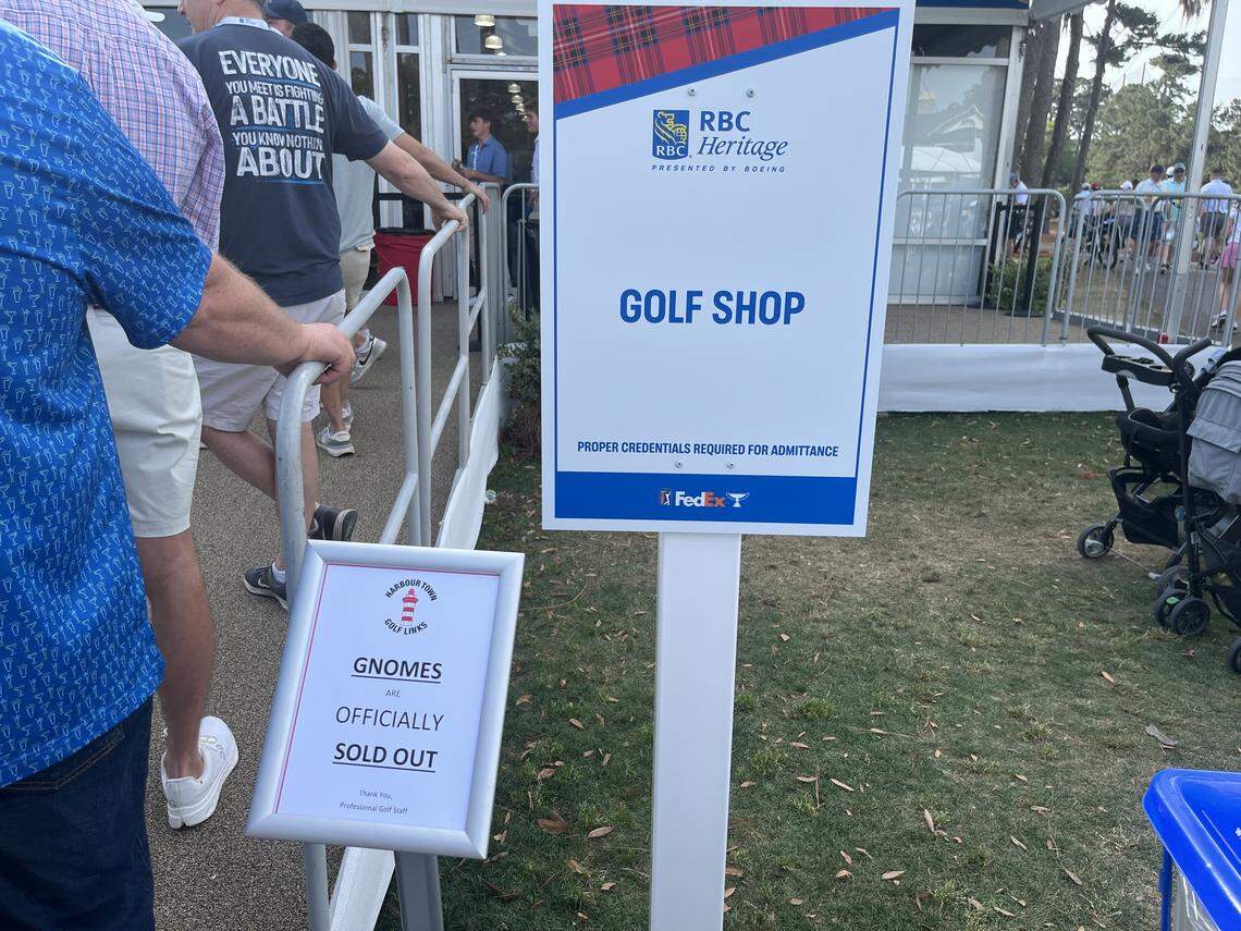The popular gnomes are sold out at the RBC Heritage.