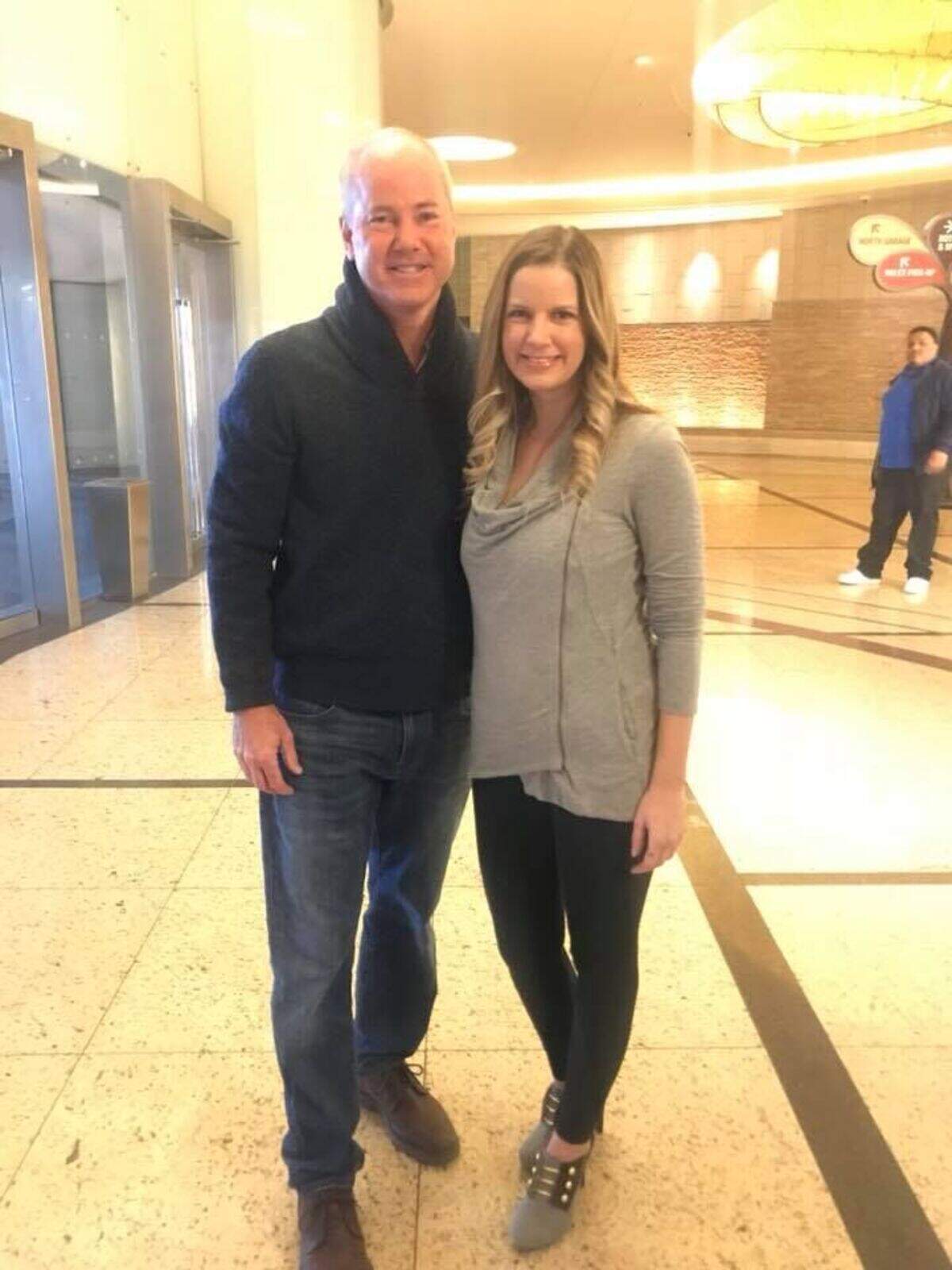 Amy Meyerott and her biological father, Tim Berrigan.
