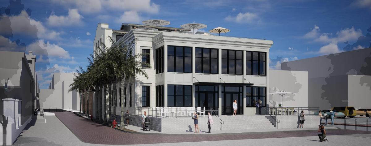 A new 2- and 3-story building has been approved behind Bay Street in Beaufort. It will house restaurants, office space and a rooftop bar.