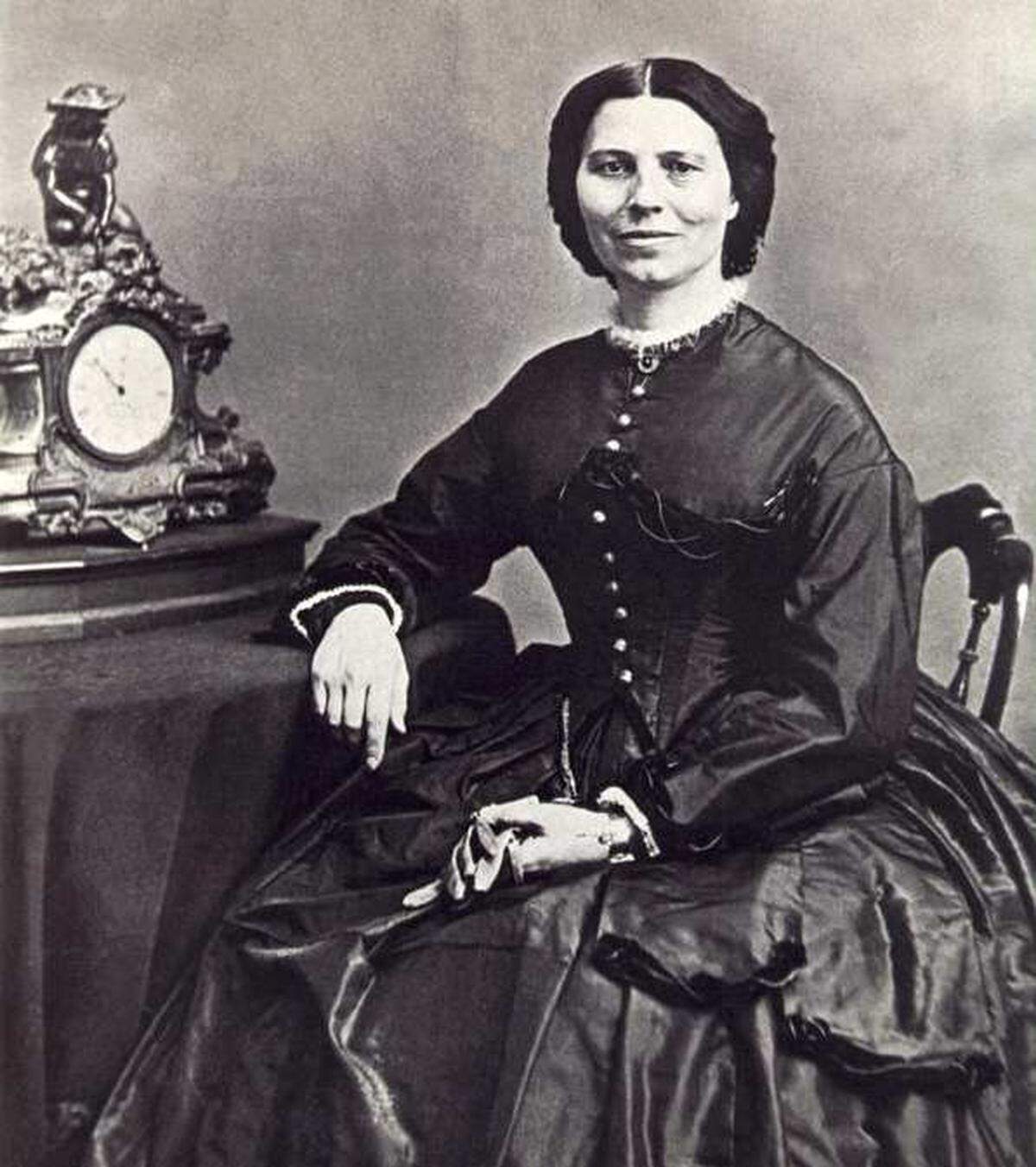 Clara Barton circa 1866.