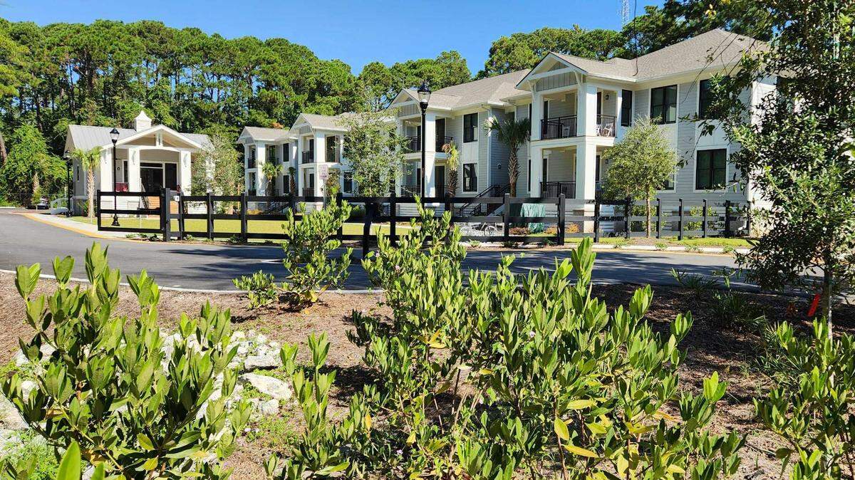 Located outside the gated community on Hilton Head Island, housing was recently completed for Sea Pines Resort employees in need, one example of a private development to address the island’s need for affordable housing. 