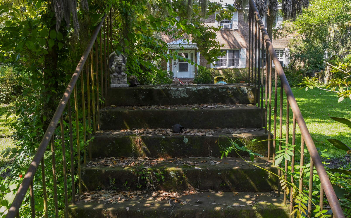 The Colquhoun family’s — whose Beaufort roots trace back for more than 300 years — home built in 1820 was destroyed by The Great Fire of 1907. The stairs to the front entrance still remain.