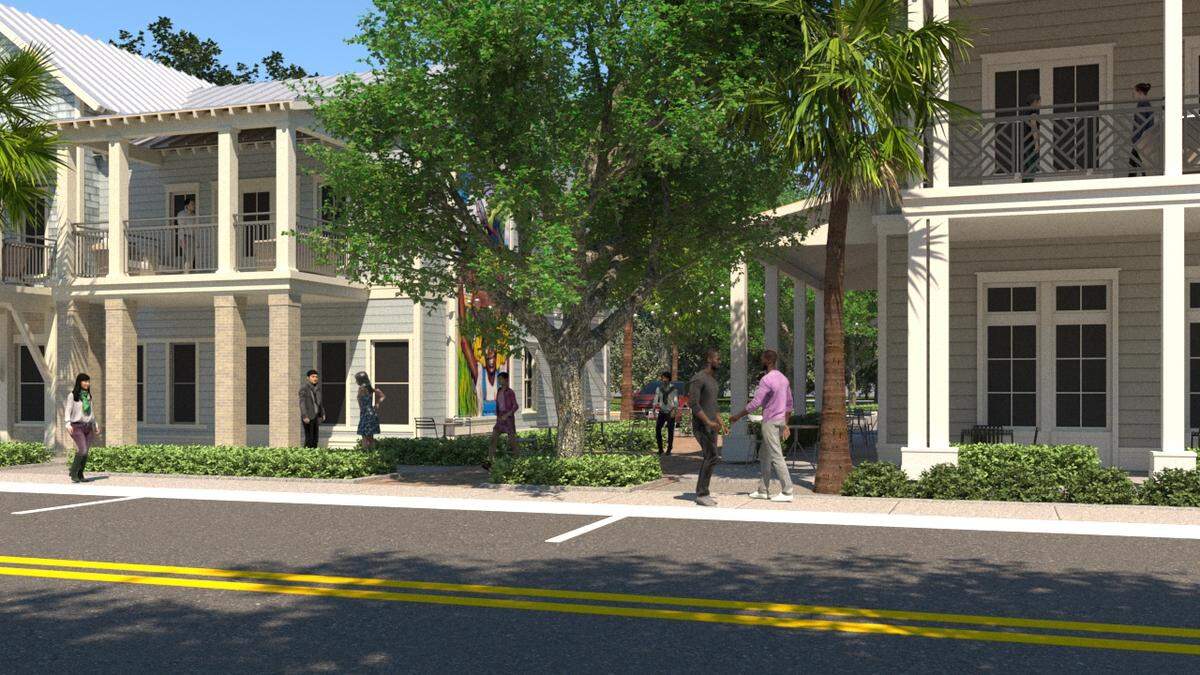 Renderings of the plan for 71 Calhoun Street in Old Town Bluffton.