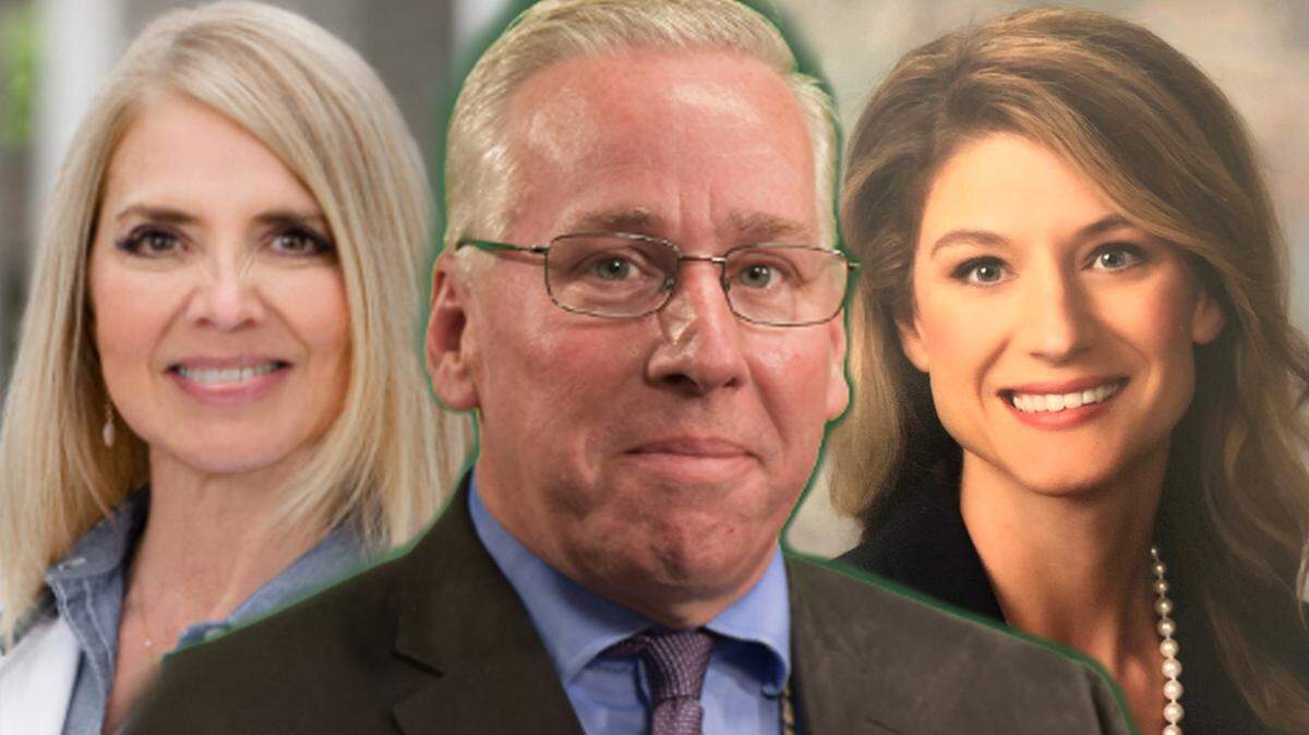 Former Beaufort County Administrator Eric Greenway, center, is flanked in this composite by former Wellness Director for the county Lisa Lynch, left and Beaufort County Deputy County Administrator Whitney Richland, right. Greenway created a county position for Lynch and may be under scruntiny for an invoice that recently surfaced for $35,664.70 in weighted blankets from Richland’s husband’s company, R&R Home. Greenway was terminated on July 28.