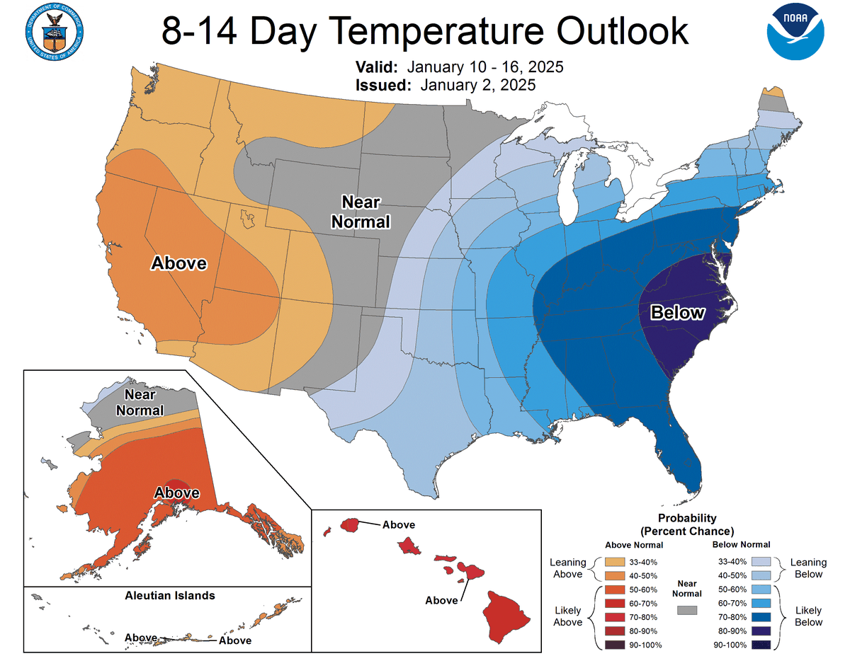 Cooler temperatures are forecast in the Lowcountry next week.