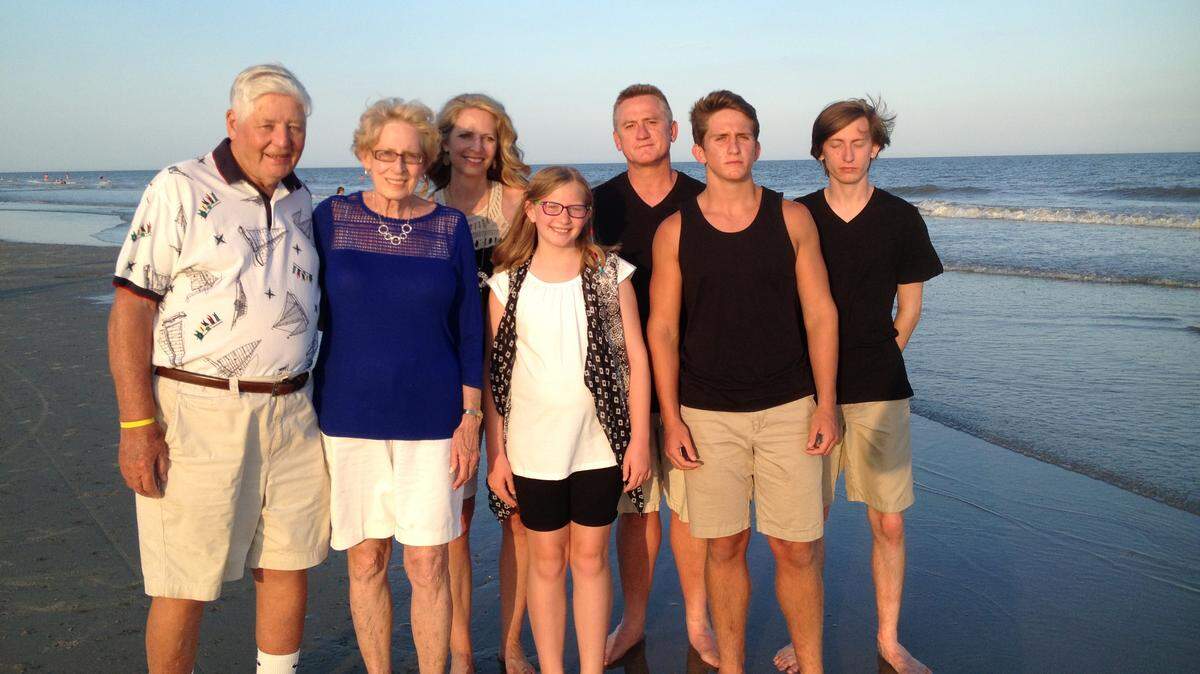 From left to right, Wes and Barbara Snyder and their family have vacationed on Hilton Head Island every single year since 1984.