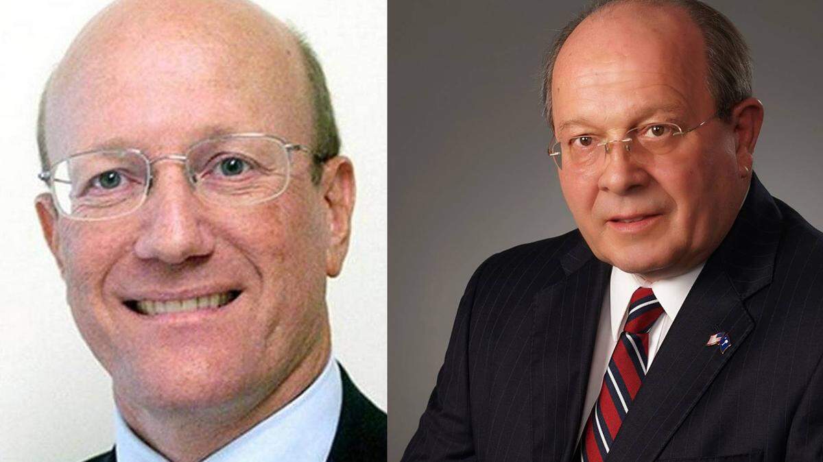 Beaufort County Auditor Jim Beckert (left) and George Wright (right).